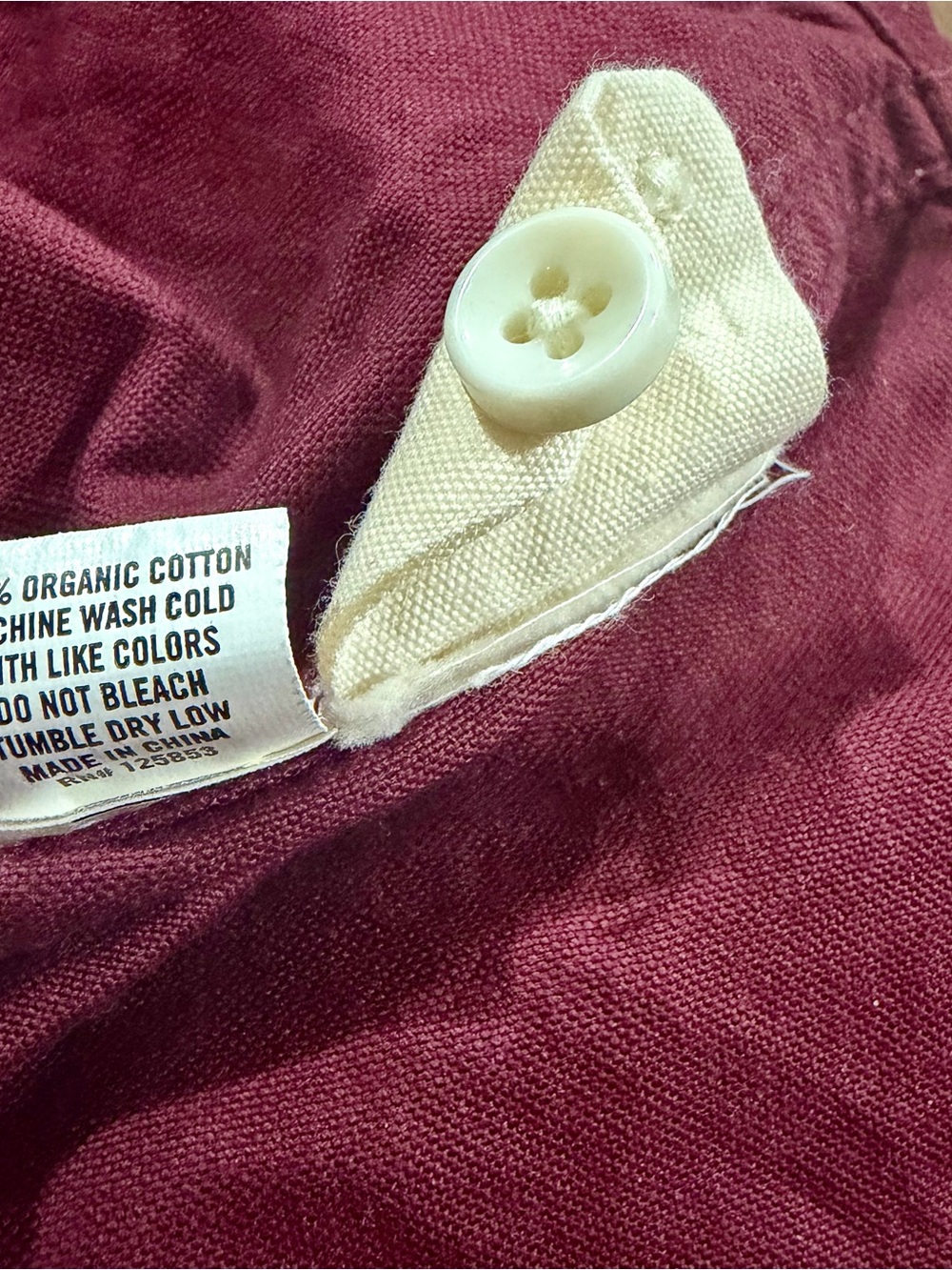 Taylor Stitch The Jack Men’s Button-Down Shirt in Burgundy Oxford (Size 42/L) - Picture 6 of 6